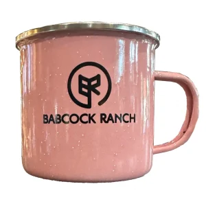 Cups and Glassware 13 Pink Metal Campfire Coffee Mug