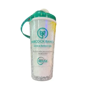 Babcock Ranch Reusable Soda Cup With Attached Lid