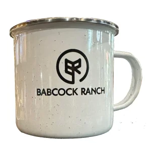 Cups and Glassware 14 White Metal Campfire Coffee Mug